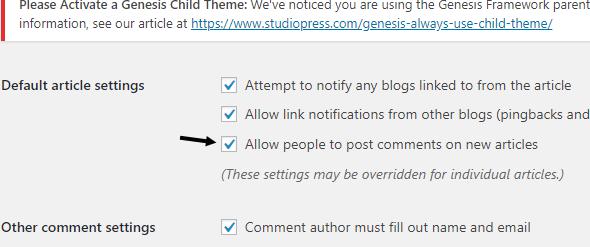 Disable WordPress Comments