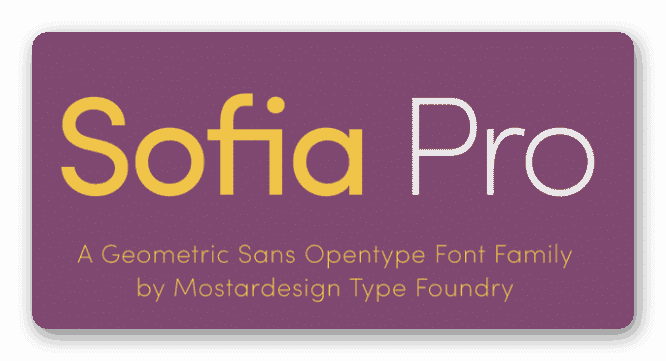Best Fonts For Blog and Websites(Sofia Pro font)