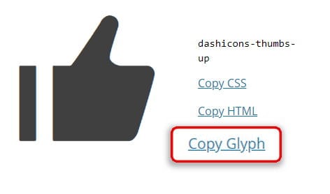 Copy glyph